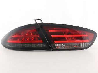 Coppia Fari Fanali Posteriori Tuning LED Leon 1P 09- rosso/nero