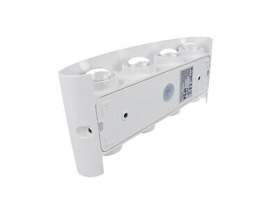 Applique Led Da Parete 8W Caldo 3000K Carcassa Bianca Doppio Illuminazione