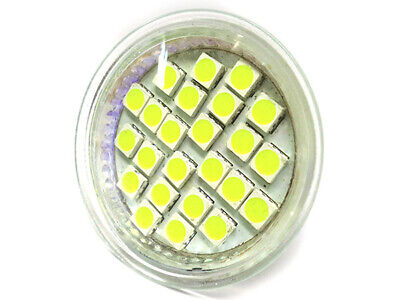 Lampada LED Dicroica MR16 GU5.3 4W Bianco Freddo 12V DC/AC 24 SMD 5050 <p