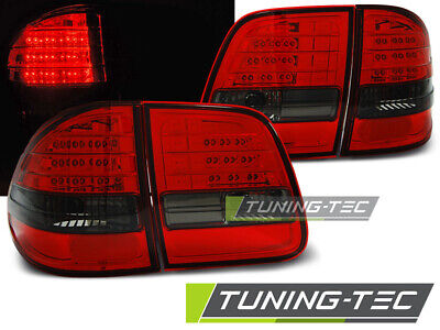 FANALI POSTERIORI A LED ROSSO FUMO per W210 95-03.02 KOMBI