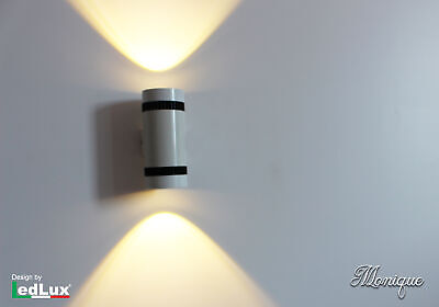 Applique Led Da Parete Modello Monique Italian Design Moderna 6W Doppio Illumin