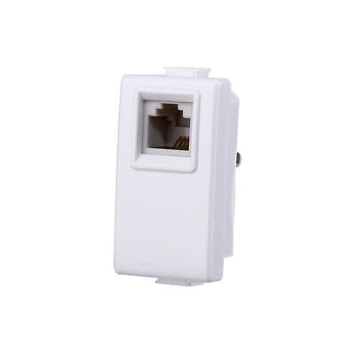 ETTROIT Connettore Telefonica Presa RJ11 Colore Bianco Compatibile Con Bticino