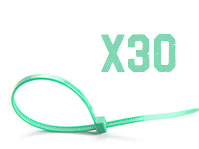 30 Fascette Plastica Verde Lunghe Giardinaggio 4.8X350mm <ul><li>Fascette per