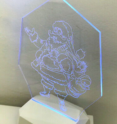 3D Acrilico Forma Poligonale Figura Babbo Natale (3DC910) <table class="table