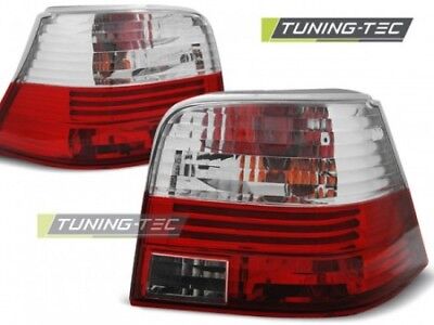 Coppia Fari Fanali Tuning Posteriore GOLF IV 4 09.1997 > 09.2003 Rosso/Bianco