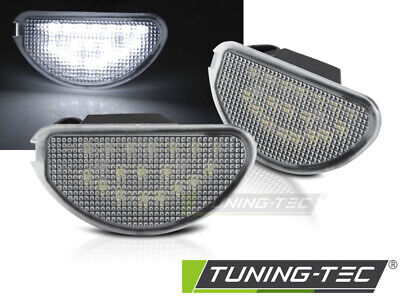 COPPIA LUCI TARGA TUNING BIANCHE AYGO 2005-2014 LED