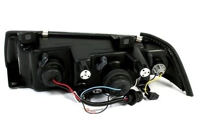 Coppia fari fanali anteriori Angel Eyes Fari per 3er E36 Cromati