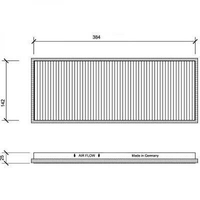 Filtro abitacolo al carbone attivo A4/Coupe/Cabriolet PASSAT