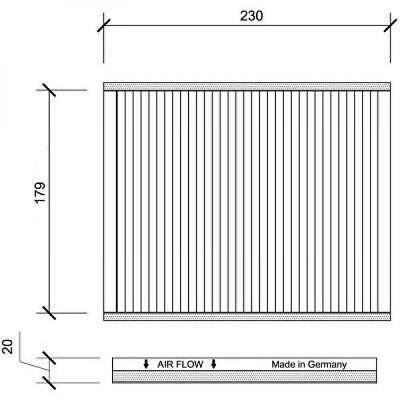 Filtro abitacolo antipolline BRAVO STILO Delta