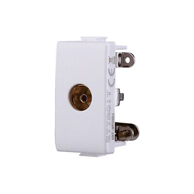 ETTROIT Connettore Presa TV Terminale Femmina Colore Bianco Compatibile Con