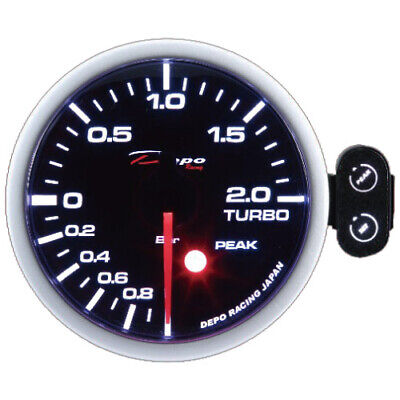 Calibrador de Presión Herramienta 52mm Depo Turbo -1 + 2 BAR Con Alarma Y Pico