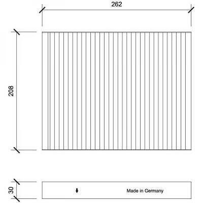 Filtro abitacolo antipolline Santa Fé II 2005-2012