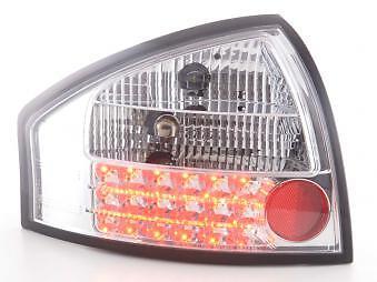 Coppia Fari Fanali Posteriori Tuning LED A6 Berlina (4B) 97-03 cromato