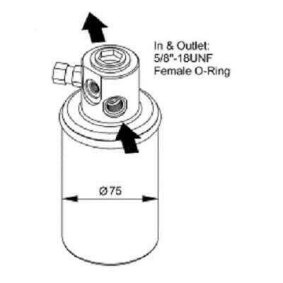 Condensatore essiccatore SPRINTER 95-06 75mm LT