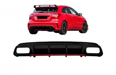 Diffusore per paraurti posteriore adatto per W176 Classe A (2012-2018)