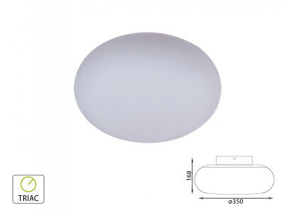 Applique Lampada Led Da Parete o Plafoniera Soffitto Moderna 25W Rotonda