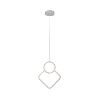 Lampadario LED a Sospensione 12W dal Design Moderno 28*196cm Colore Bianco