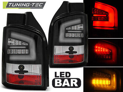 LED BAR TAIL LIGHTS BLACK fits T5 04.10-15