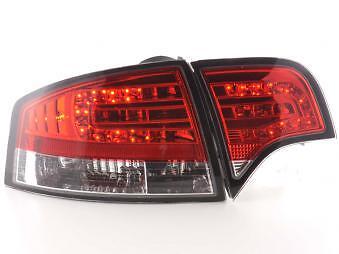 Coppia Fari Fanali Posteriori Tuning LED A4 Berlina (8E) 04-07 rosso/chiar