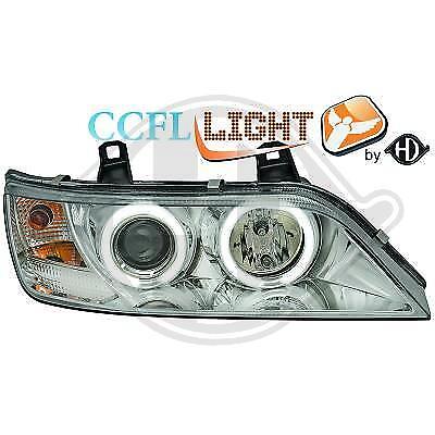 Coppia Fari Fanali Anteriori TUNING Z3 96-02 CCFL Cromati Angel Eyes