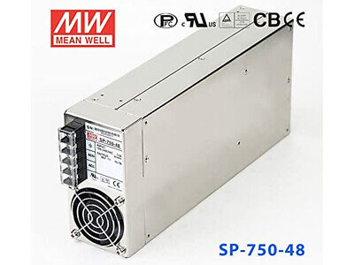 MeanWell SP-750-48 Alimentatore Trasformatore 48V 15,7A 750W Con Ventola IP20