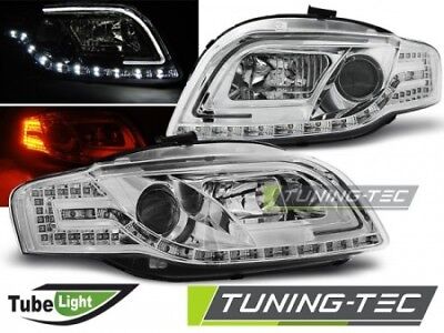 Faro Fanale Tuning  A4 B7 11.04-03.08 LED TUBE LIGHTS Cromato