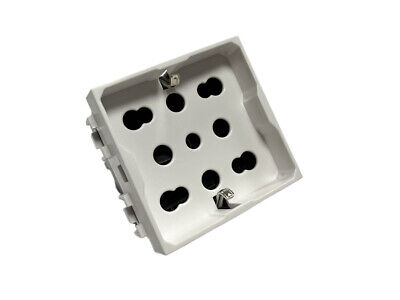 ETTROIT Presa Multi Standard 2P+T Schuko + Bipasso Bianco Compatibile Con