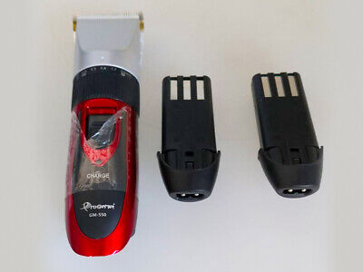 GEMEI GM-550 Tagliacapelli Professionale Rasoio Elettrico Doppia Batteria Ricar