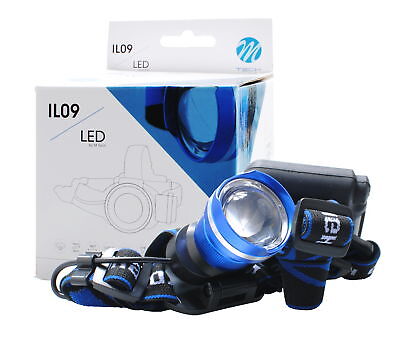 LAMPADINA LAMPADA ISPEZIONE OFFICINA  DA TESTA T6 BATTERIE  3xAAA IPX4 800 LUMEN