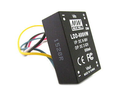 DC/DC Step Down Converter Meanwell LDD-600HW 600mA da DC9-56V a DC2-52V <p