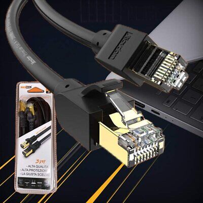 Cavo di Rete Ethernet RJ45 Cat 6 Placcato in Oro Velocita Massima