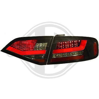 Coppia fari fanali posteriori TUNING LED LTI CCFL A4 B8 07-11 Rossi\ Neri