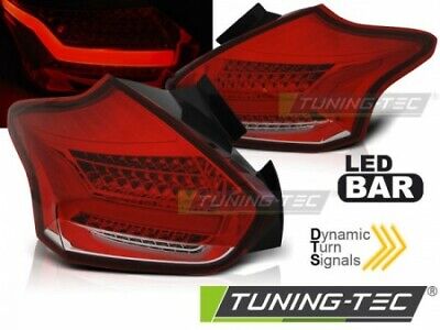 Coppia Fari Fanali Led Tuning FOCUS 3 15-18 HATCHBACK ROSSO BIANCO LED
