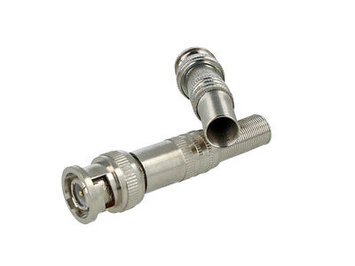 Connettore BNC Maschio Q9 Senza Saldature Con Molla Protettiva Per Cavi Coassia