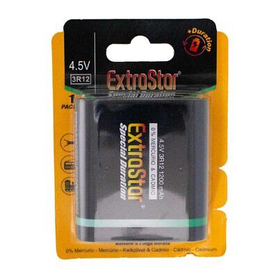 <ul><li>Pila Batteria 3R12 4,5V 1200mAh MN1203 Alcalina Extrastar Confezione da