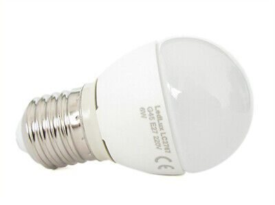 Lampada A Led E27 G45 6W Bianco Caldo 3000K Forma Sfera Bulbo Palla 240 Gradi 2