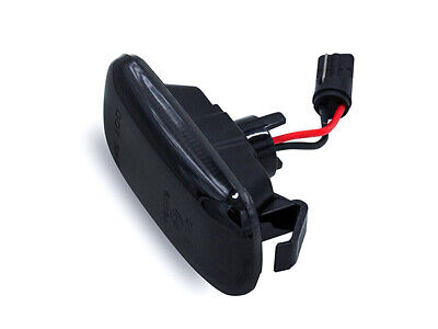 Kit Freccia Laterale a Led Side Marker Lente Nero Fume Luce Arancione Per