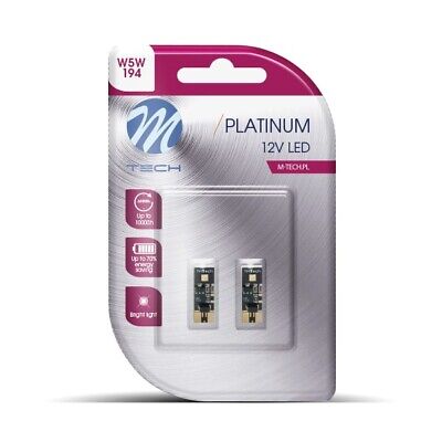Blister 2x LED L802W W5W 2xHP 12V CANBUS bianco