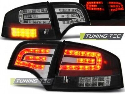 Coppia Fari Fanali Posteriori Tuning A4 B7 11.04-03.08 SEDAN Nero LED