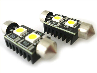 Lampada Led Siluro Canbus No Errore T11 C5W 41mm 2 SMD 5050 12V Luci Targa Con R