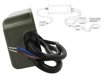Alimentatore Led Meanwell PWM-90-12 Dimmerabile 90W 12V IP67 Dimming 3 in 1
