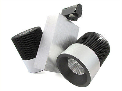 Lampada Faretto Led A Binario Bianco Caldo Doppia Testa Faro 2X15W Cob Regolabil