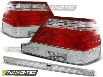Coppia Fari Fanali Tuning Posteriori W140 95-10.98 Rosso/Bianco