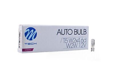 LOTTO DI 10 PEZZI Lampada M-TECH W2W W2x4.6d 12V/2W