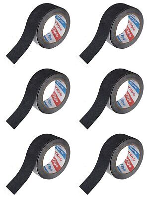 6 Pezzi Nastro Adesivo Antiscivolo Nero 36mm X 5mt <ul><li>Il nostro è la