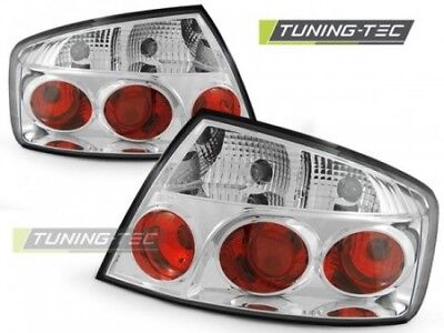 Coppia Faro Fanale Tuning Posteriore 407 05.04- SEDAN Cromato