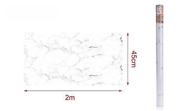 6 Rotoli Carta Adesive Per Mobili 45X200cm Effetto Marmo da Parati Autoadesive