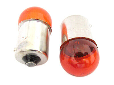 Blister 2 Lampade Sferica RY10W BAU15S 12V 10W Arancione Amber Per Luci Frecce