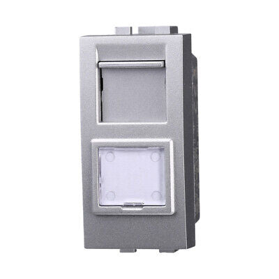 ETTROIT Connettore Rete Presa Dati RJ45 CAT6 Colore GRIGIO Compatibile Con