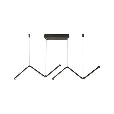 Lampadario LED a Sospensione 12W 1280lm dal Design Moderno Doppia Barra ZigZag